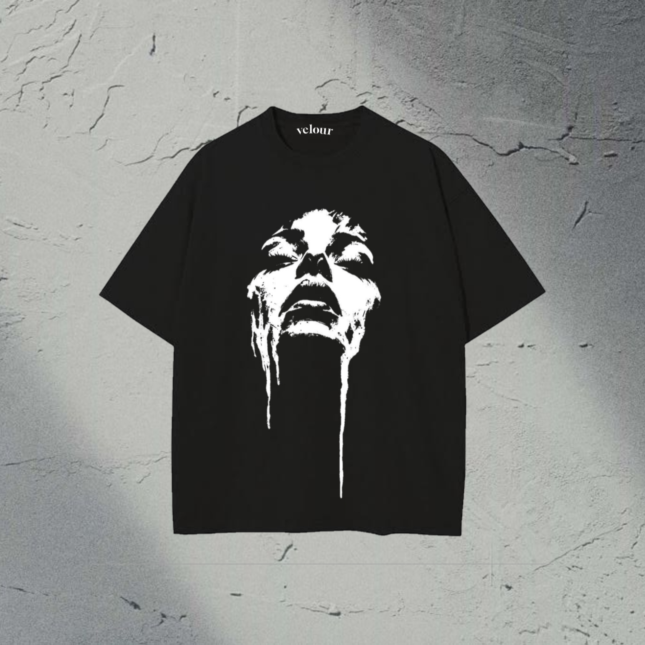 Camiseta oversize color negra