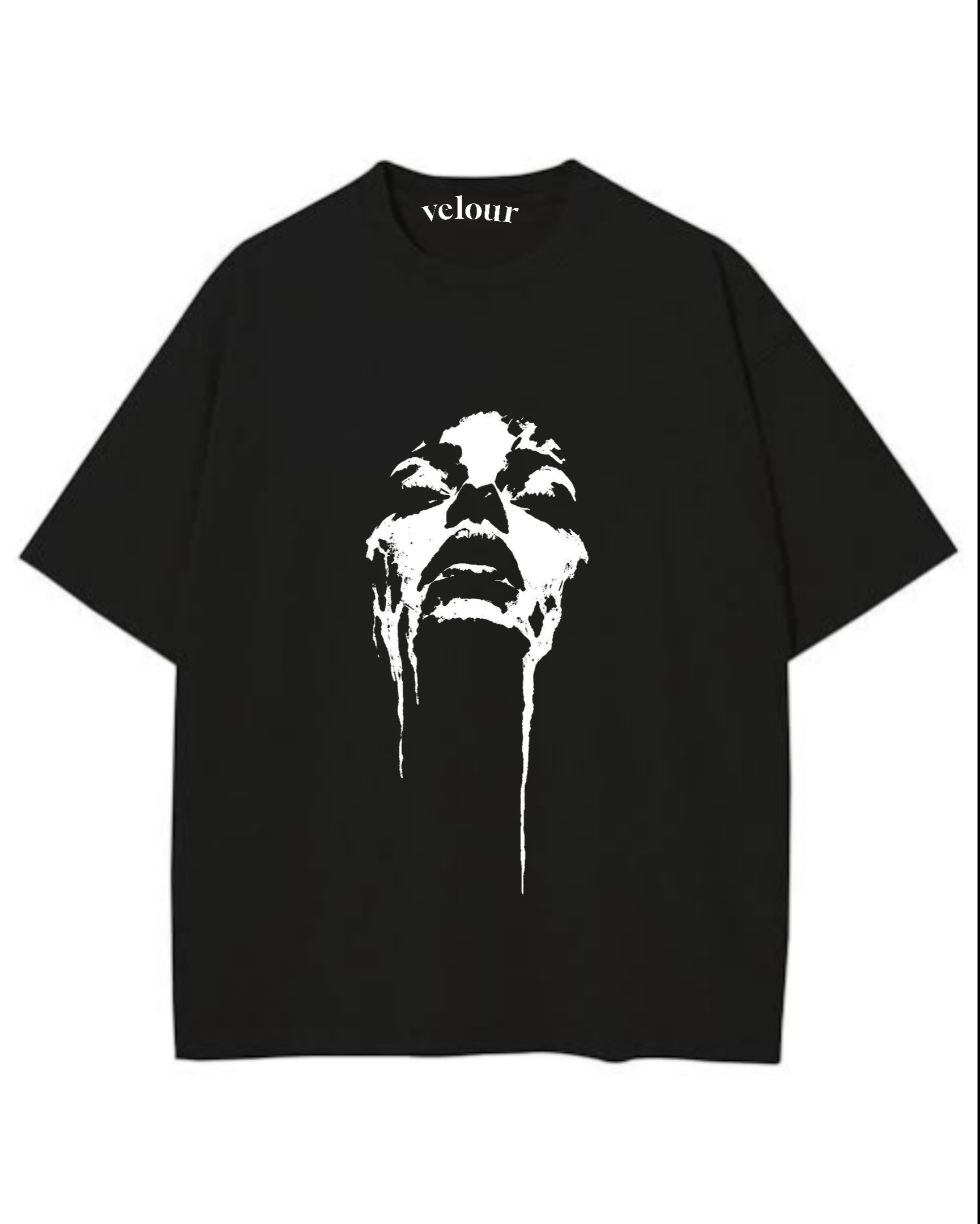 Camiseta oversize color negra